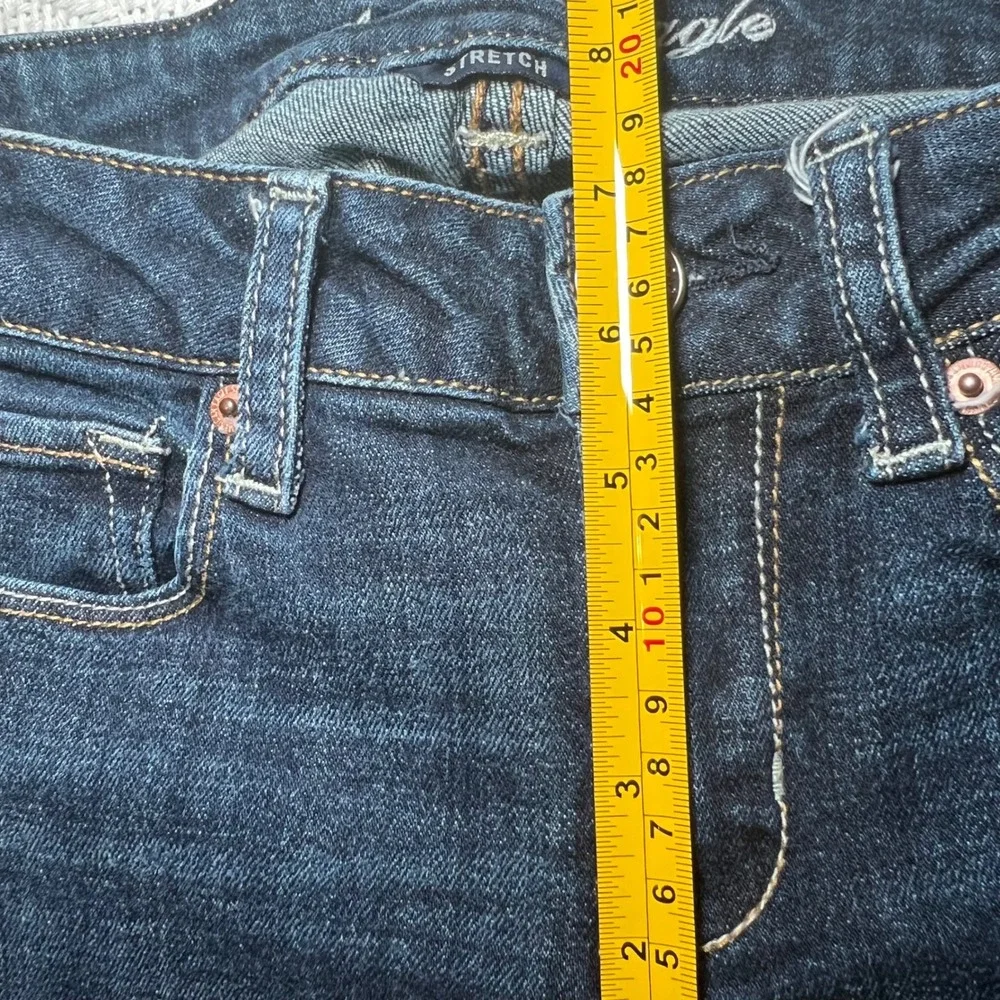 American Eagle Low Rise Slim Bootcut Y2K Dark Wash 2000s Aesthetic Size 6/29